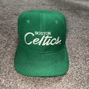 Vintage Boston Celtics Hat Cap Snap Back Mens One Size NBA Sports Specialties